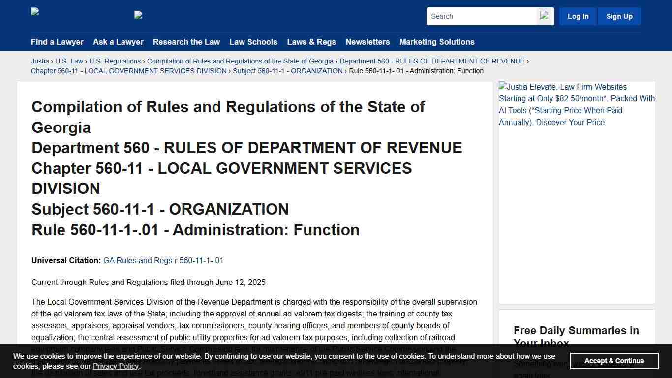 Compilation of Rules and Regulations of the State of Georgia, Subject 560-11-1, Rule 560-11-1-.01 - Administration: Function Compilation of Rules and Regulations of the State of Georgia Justia