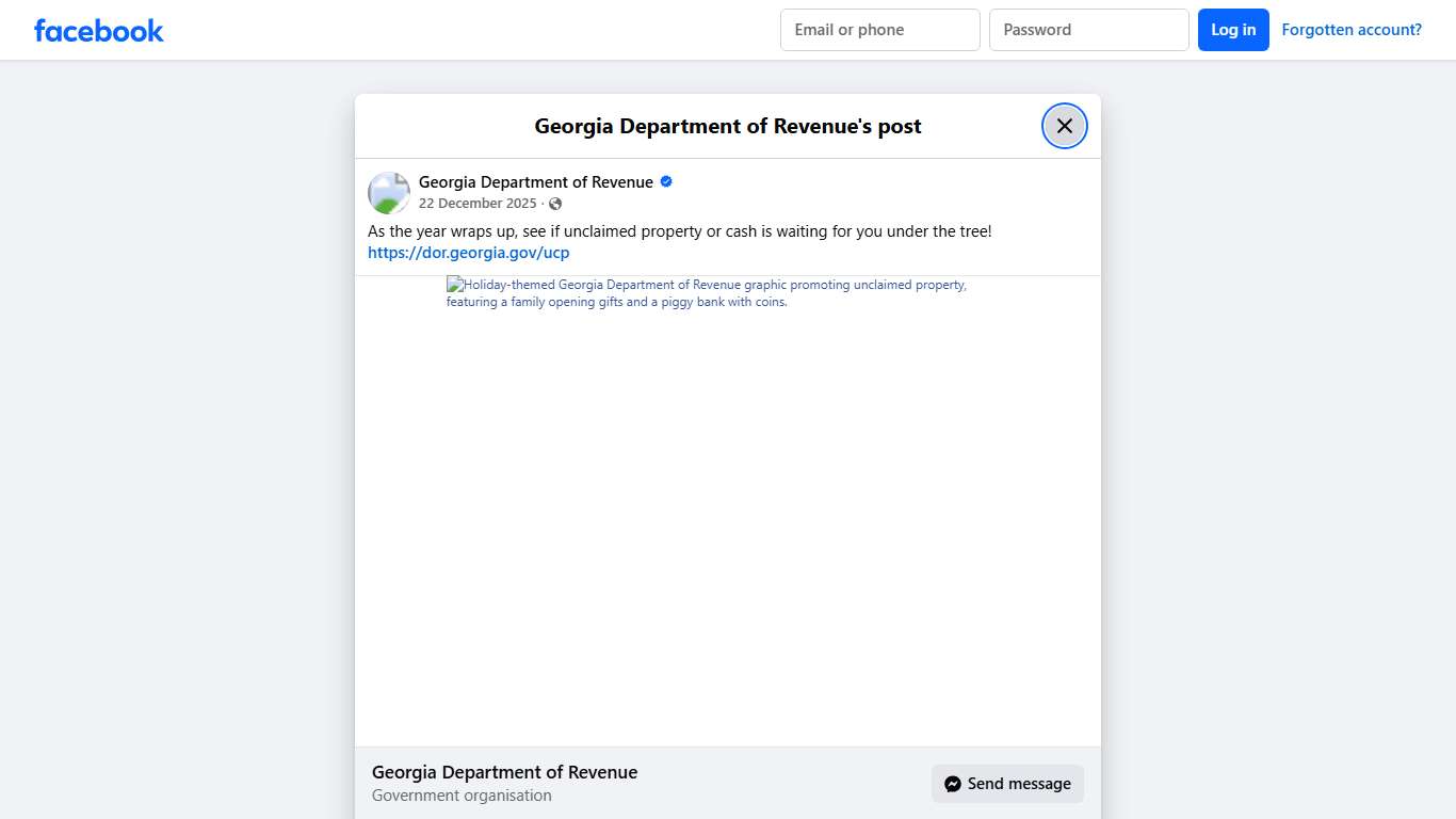 As the year wraps up, see... - Georgia Department of Revenue Facebook